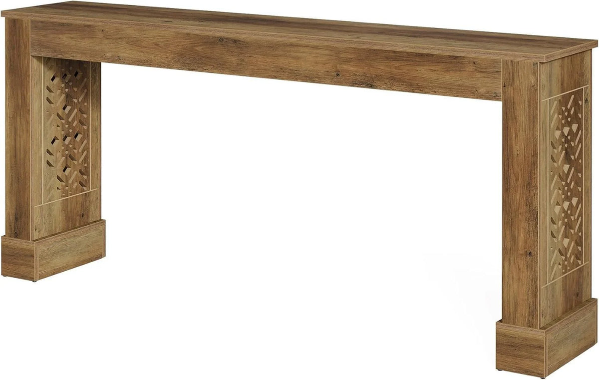 Konsole in rustikalem Stil, 160 cm, mit durchbrochenen Beinen