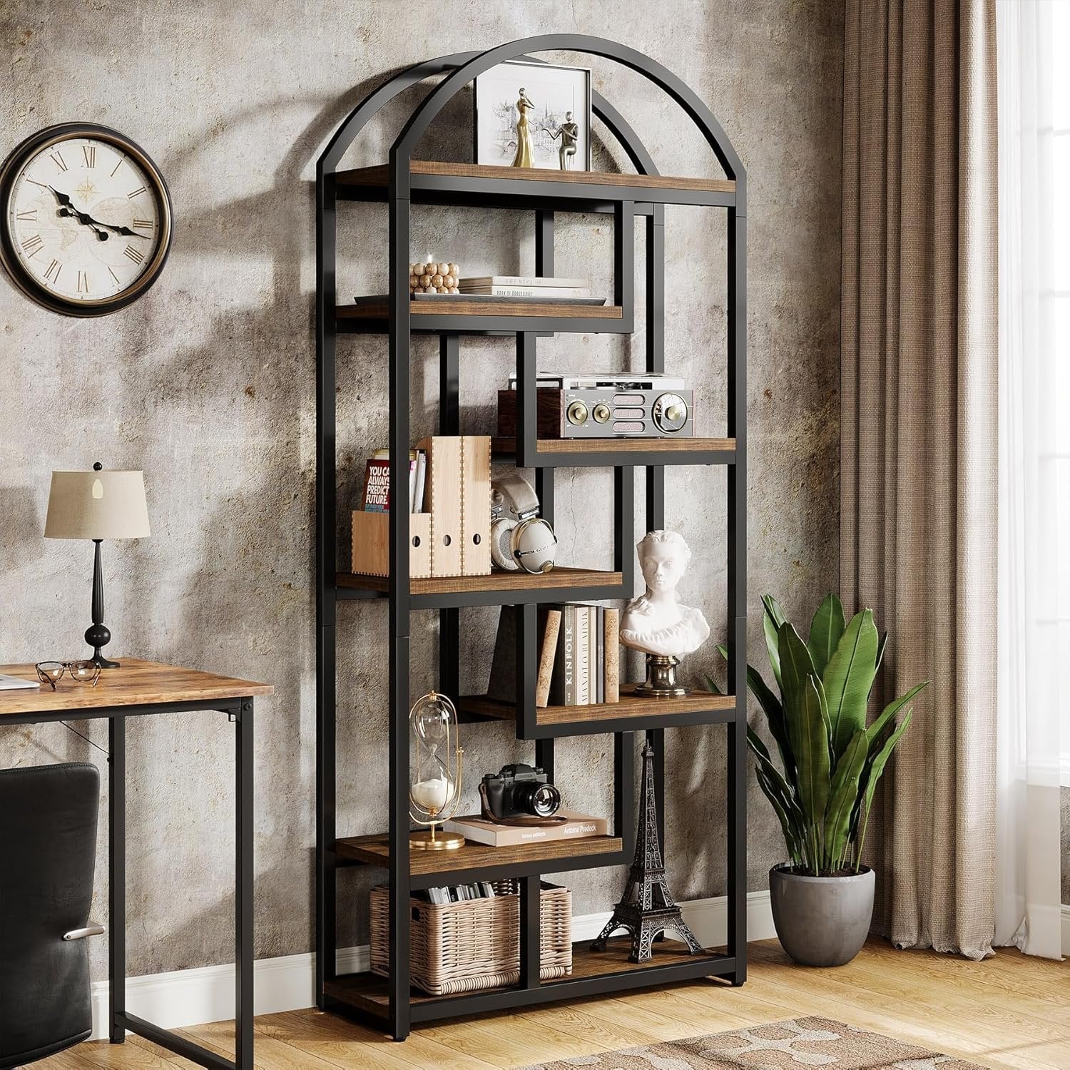 Industrieregal 180 cm, 7 Böden, mit Metallrahmen