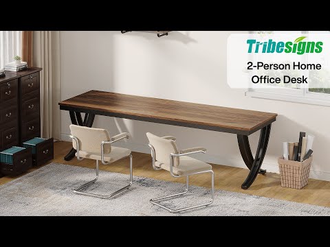 Doppel-Computerschreibtisch 200 cm für 2 Personen