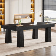 Computertisch 160 cm Industrial in Schwarz