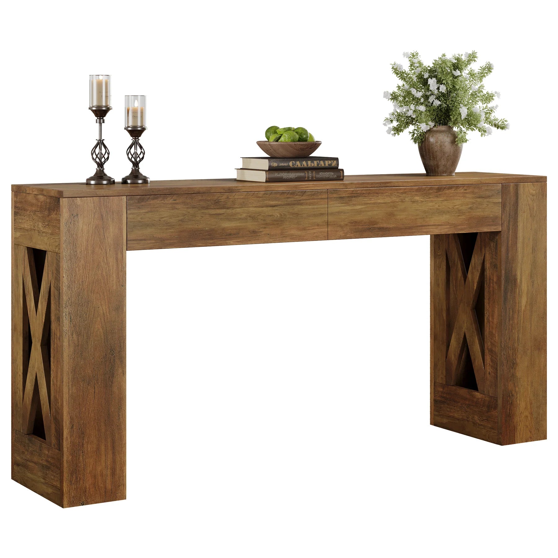 Landhauskonsole 160 cm mit 2 Schubladen