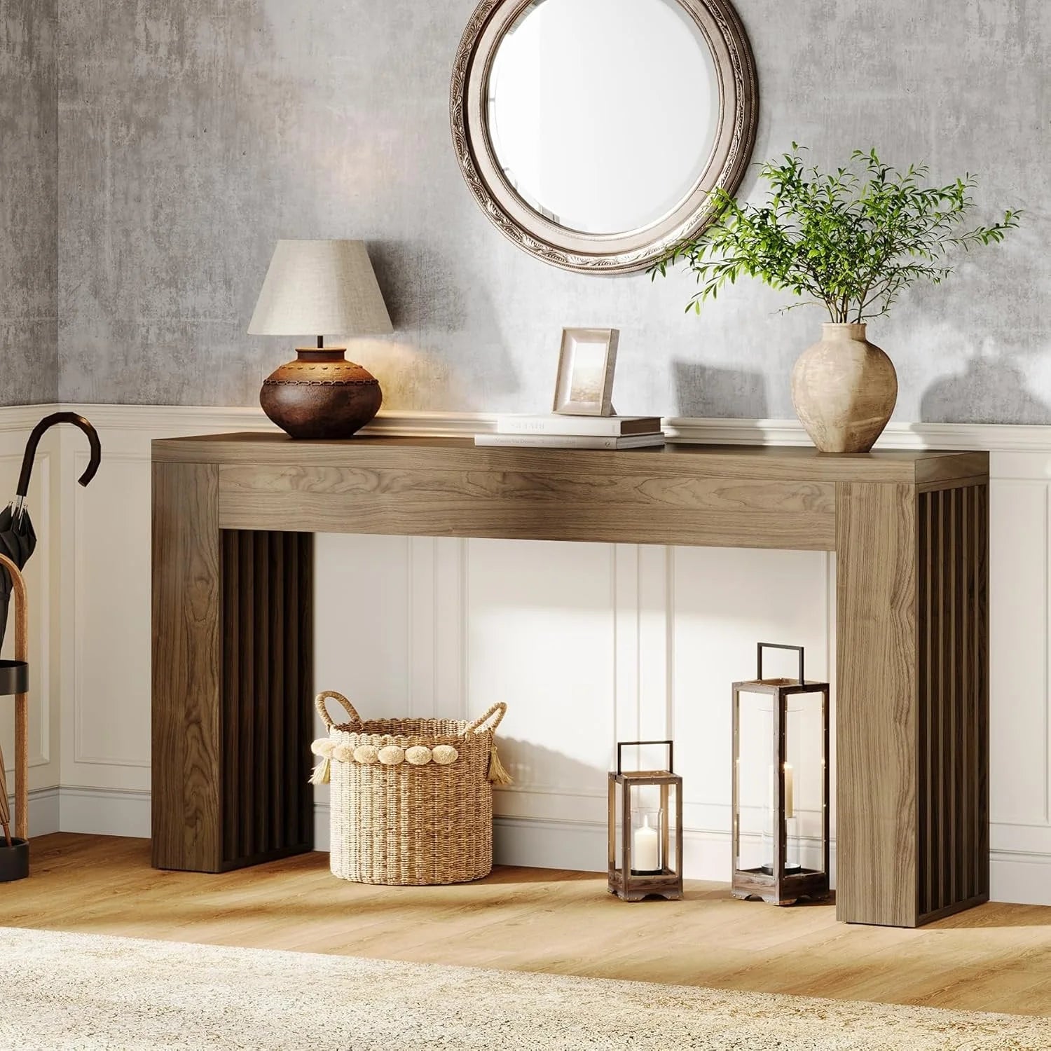 Konsolentisch im Landhausstil 150 cm, braun