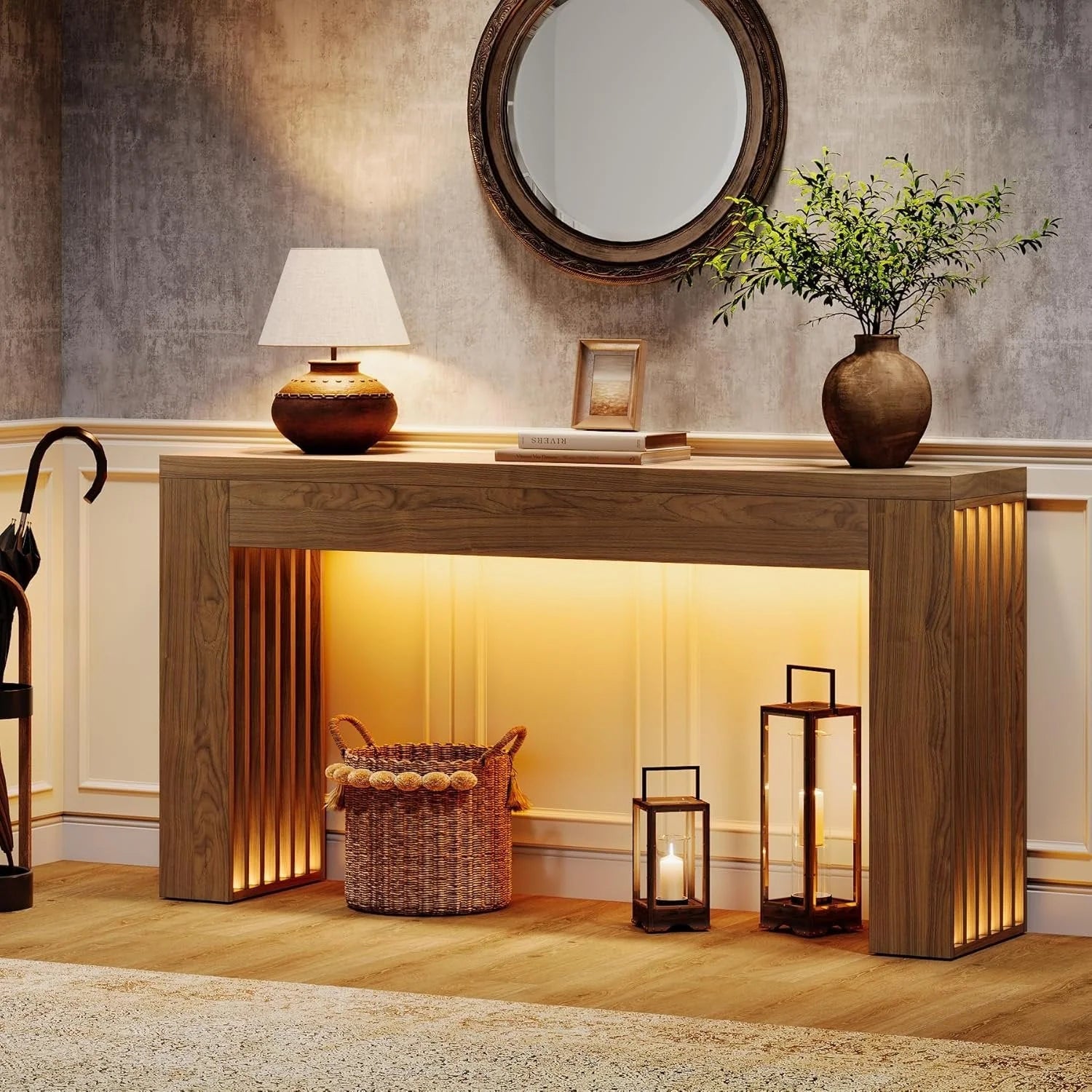 Konsolentisch im Landhausstil 150 cm, braun