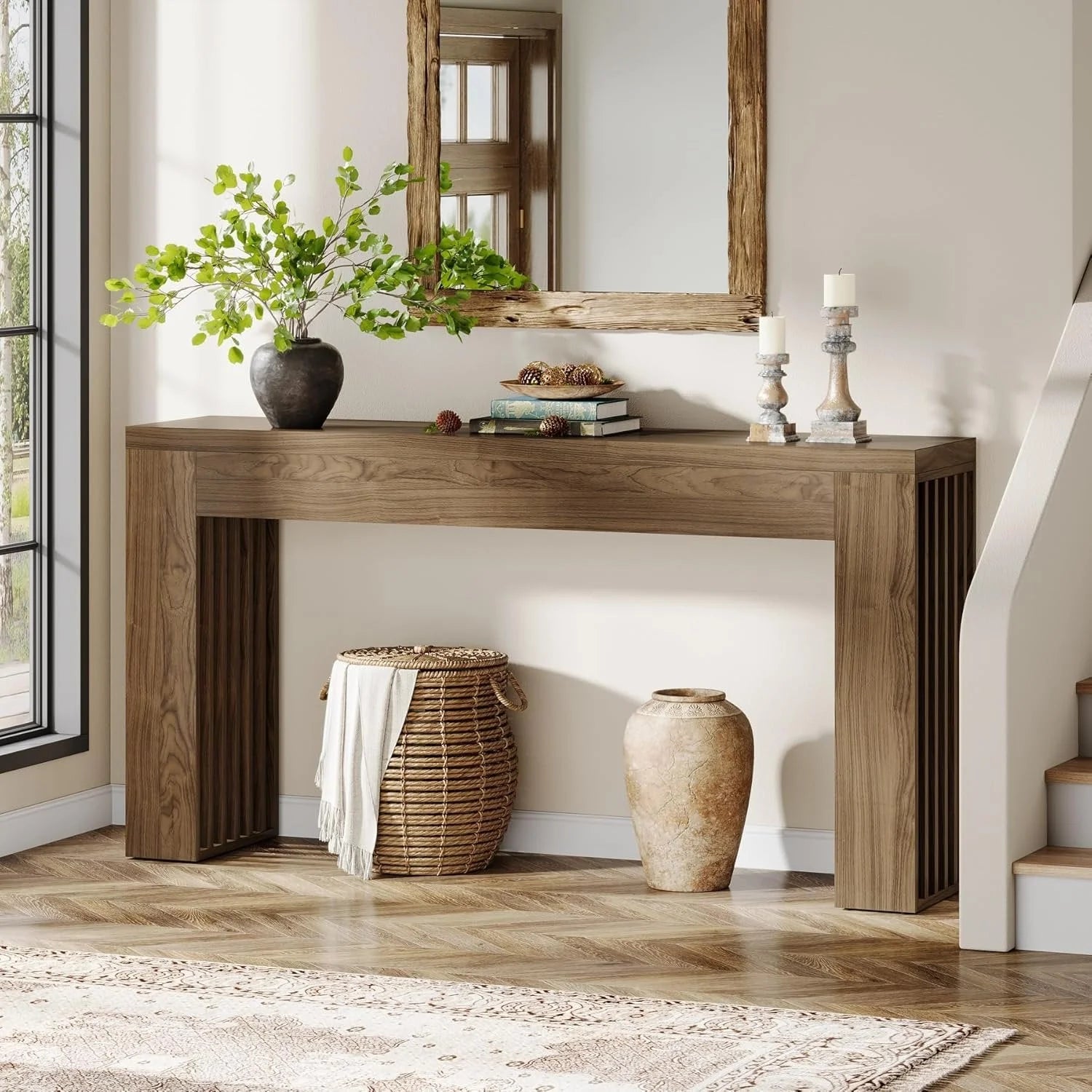 Konsolentisch im Landhausstil 150 cm, braun