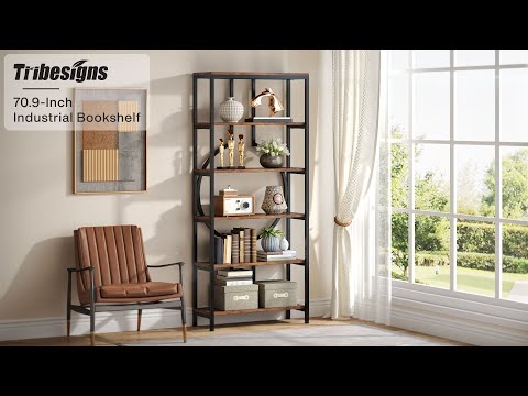 Industrielles 6-stöckiges Regal mit 5 offenen Ablagen