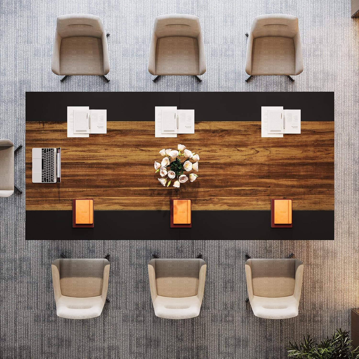 Konferenztisch 200x100 cm für 2 Personen