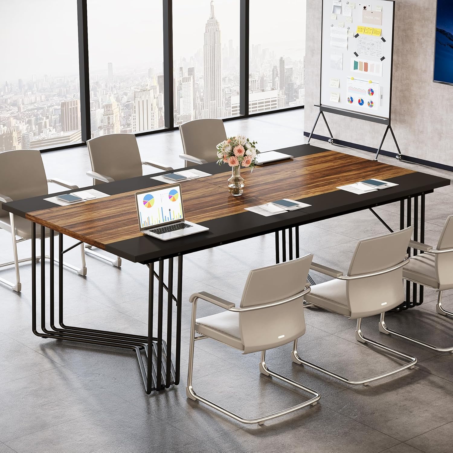 Konferenztisch 200x100 cm für 2 Personen