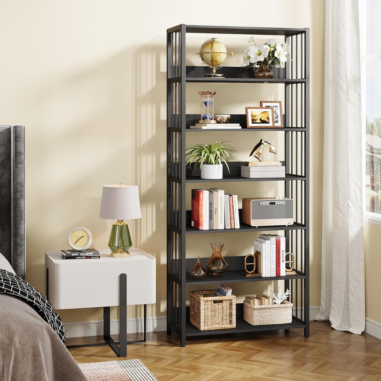 Industrielles Standregal mit 6 Ebenen, 190 cm