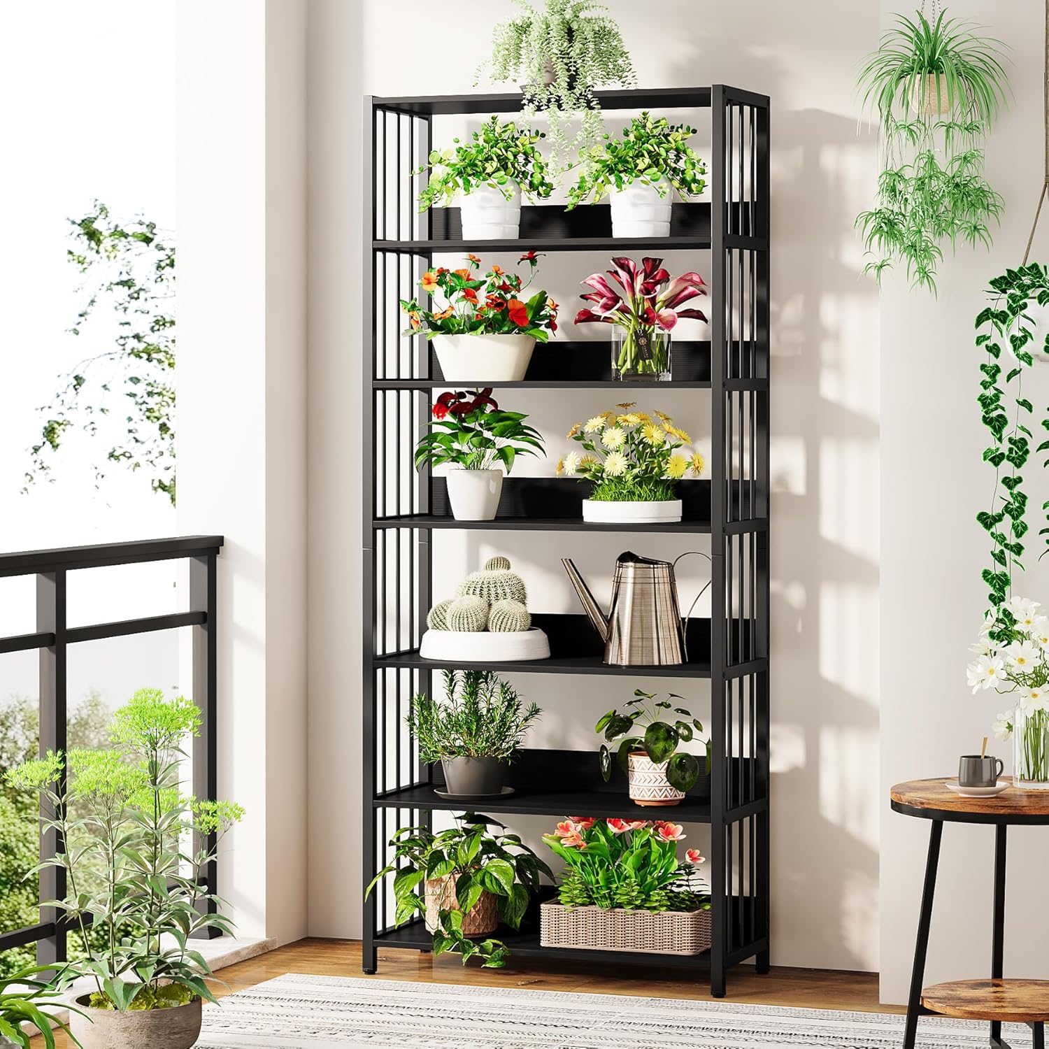 Industrielles Standregal mit 6 Ebenen, 190 cm