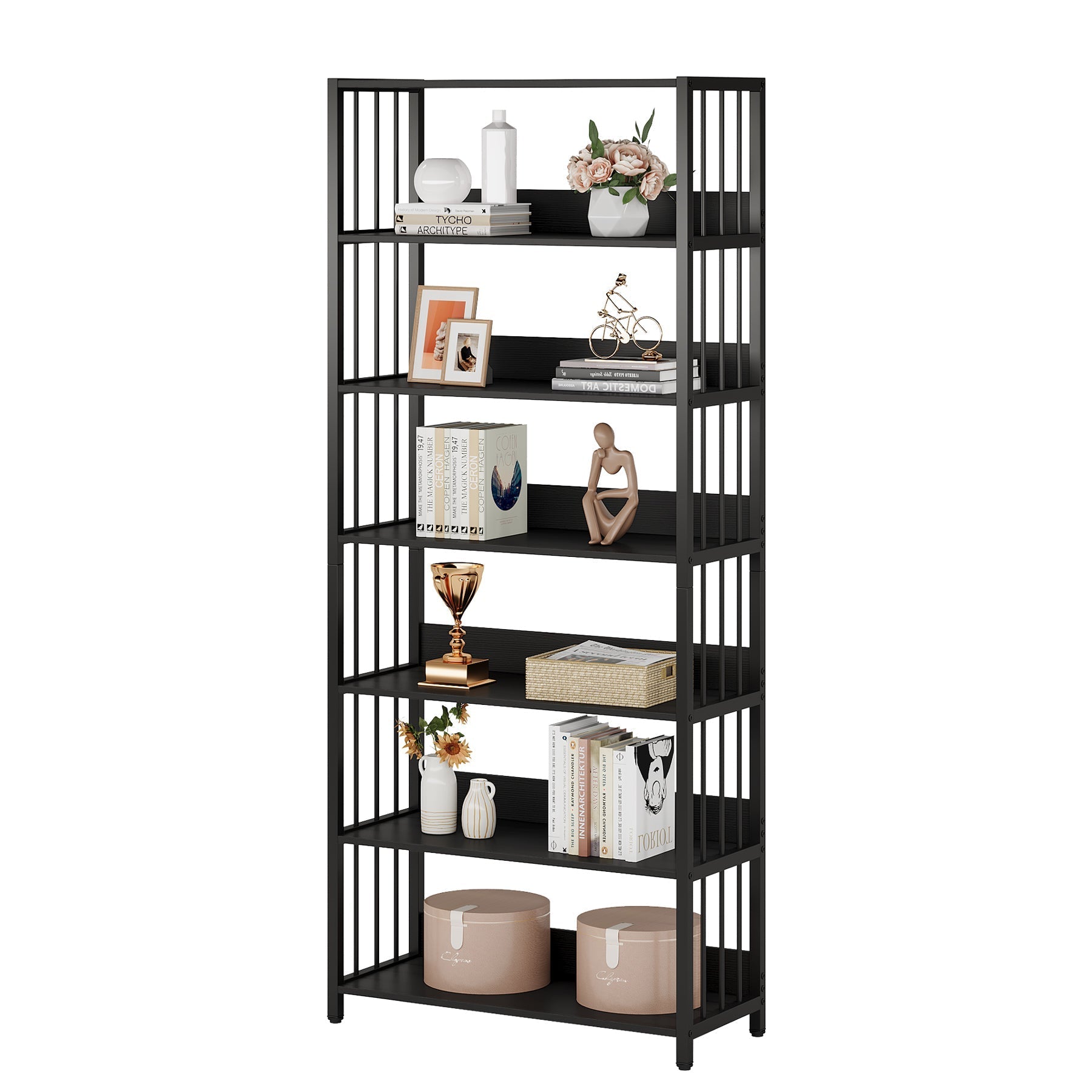 Industrielles Standregal mit 6 Ebenen, 190 cm