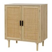 Boho-Schrank mit Rattanfronten